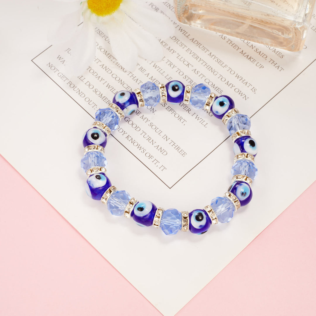Olivenorma Evil Eye Hamsa Pendant Epoxy Zircon Bracelet - image 25