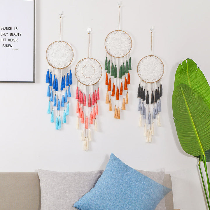 Olivenorma Braided Lace Tassel Pendant Dream Catcher - image 13