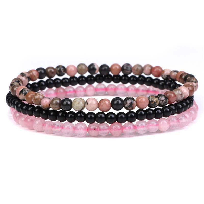Olivenorma Protection From Negative Energies Rhodonite Bracelet - Rhodonite - 8mm - image 0