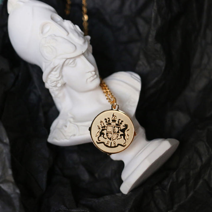 Olivenorma Tarot Titanium Steel Gold Plated Necklace - Imperial Proclamation - image 4
