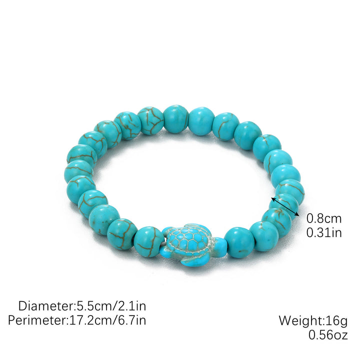 Olivenorma "Eternal Protection" Evil Eye Turquoise Bracelet - Sea Turtle - image 15