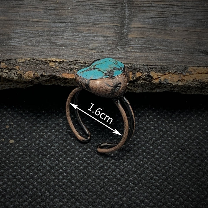 Olivenorma Natural Irregular Raw Stone Twelve Birthstone Adjustable Ring - image 80