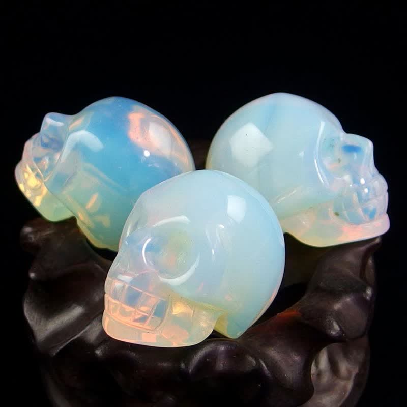 Olivenorma Opalite Crystal Skull Decoration - image 1
