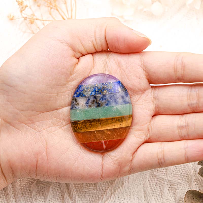 Olivenorma Chakra Thumb Worry Stone - image 1