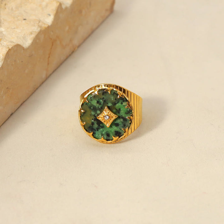 Olivenorma African Turquoise Adjustable Ring - African Turquoise#3 - image 4