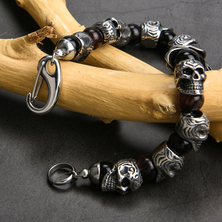Olivenorma Natural Tiger Eye Handmade Stainless Steel Bracelet - image 4