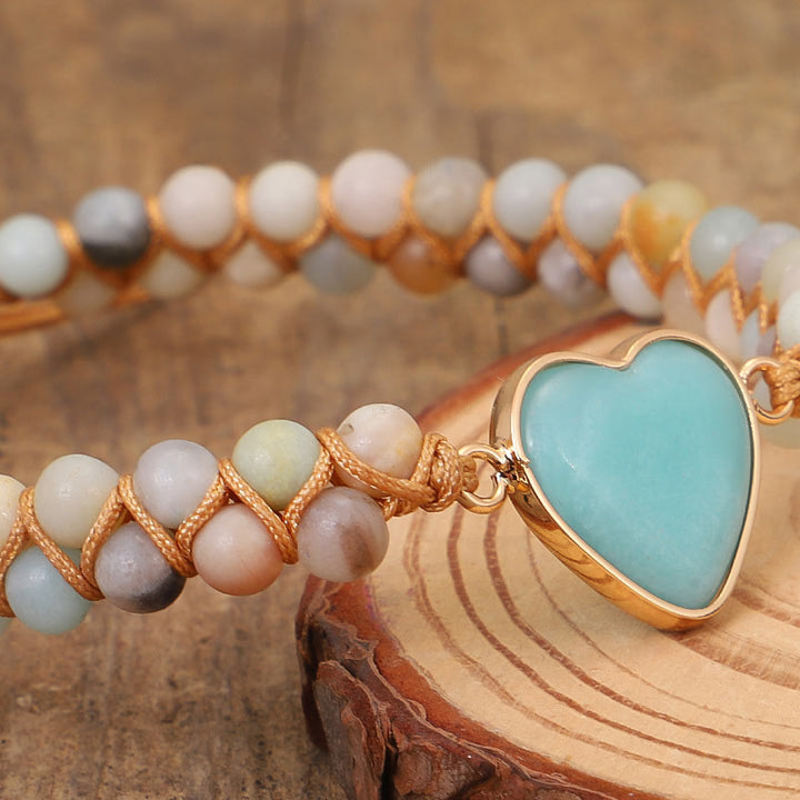 Natural Turquoise Heart Bracelet - image 2