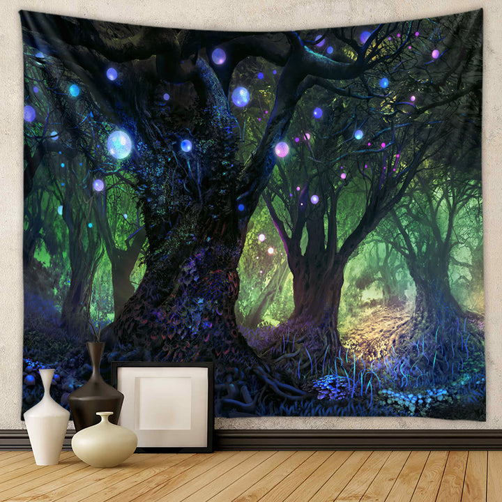 Olivenorma Tree of Life Wall Hanging Mandala Colorful Tapestry - 180*230cm - Flannel - Tree of Life & Fairyland - image 6
