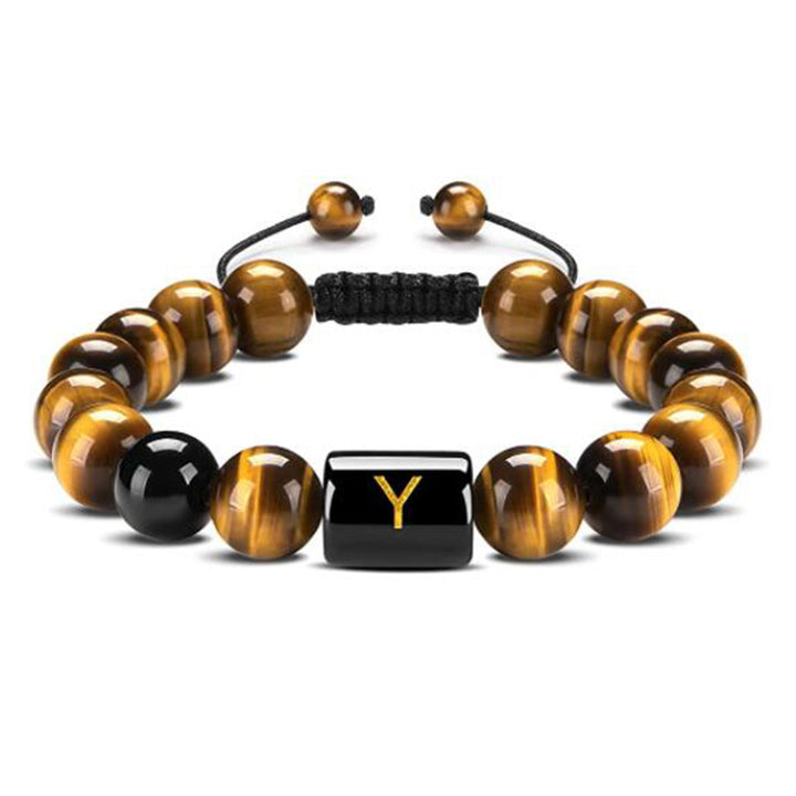 Tiger Eye Letter Protection Bracelet - Tiger Eye - Y - image 28