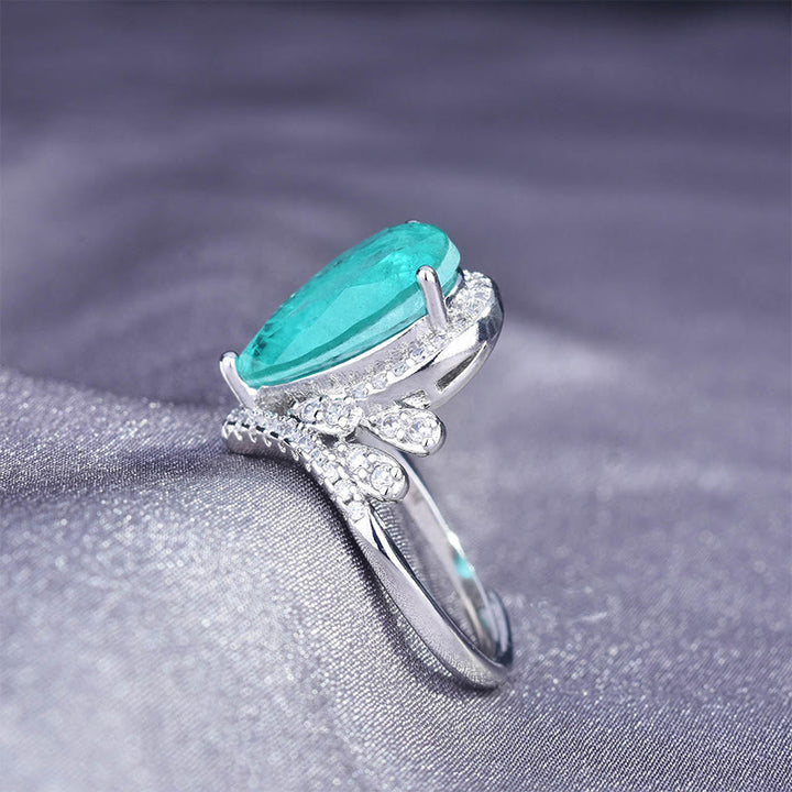 Olivenorma "Pure Love" - Paraiba Tourmaline Elegant Ring - image 5