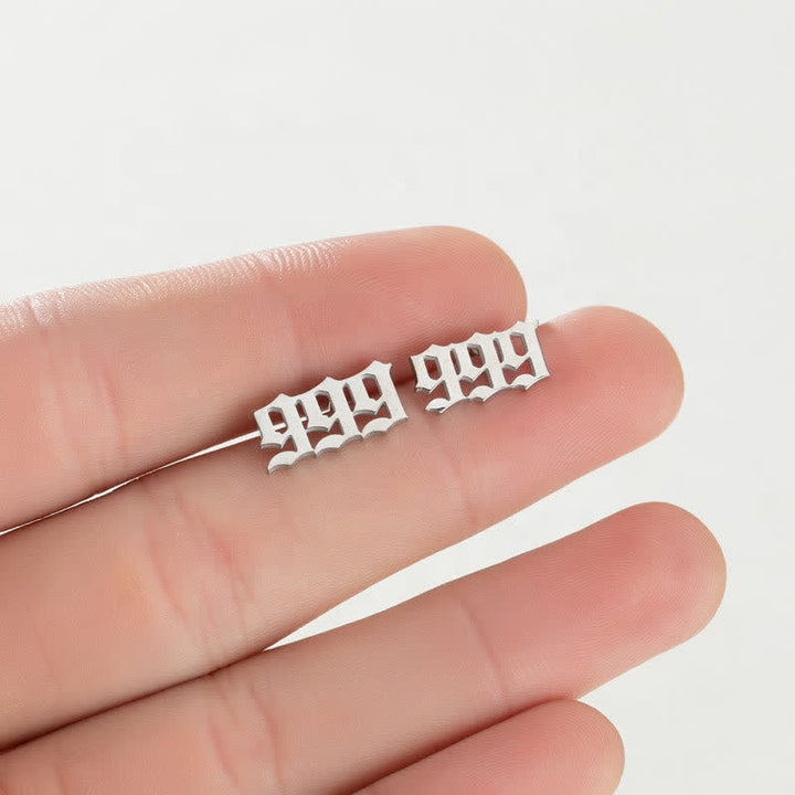 Angel Number Minimalist Earrings - image 9