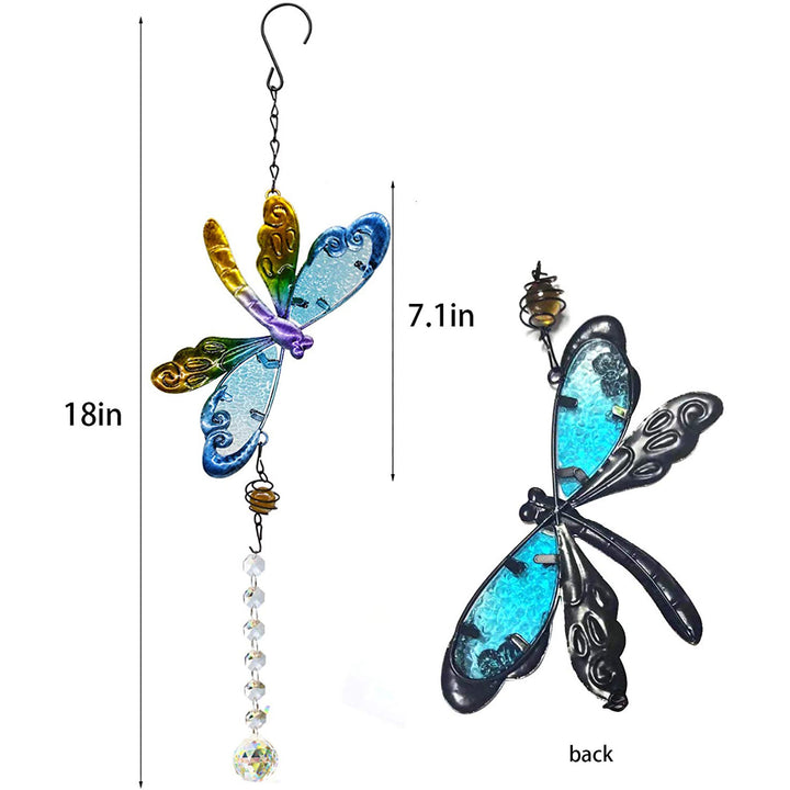 Olivenorma Angel Aura Quartz Butterfly Dragonfly Wind Chime - image 3