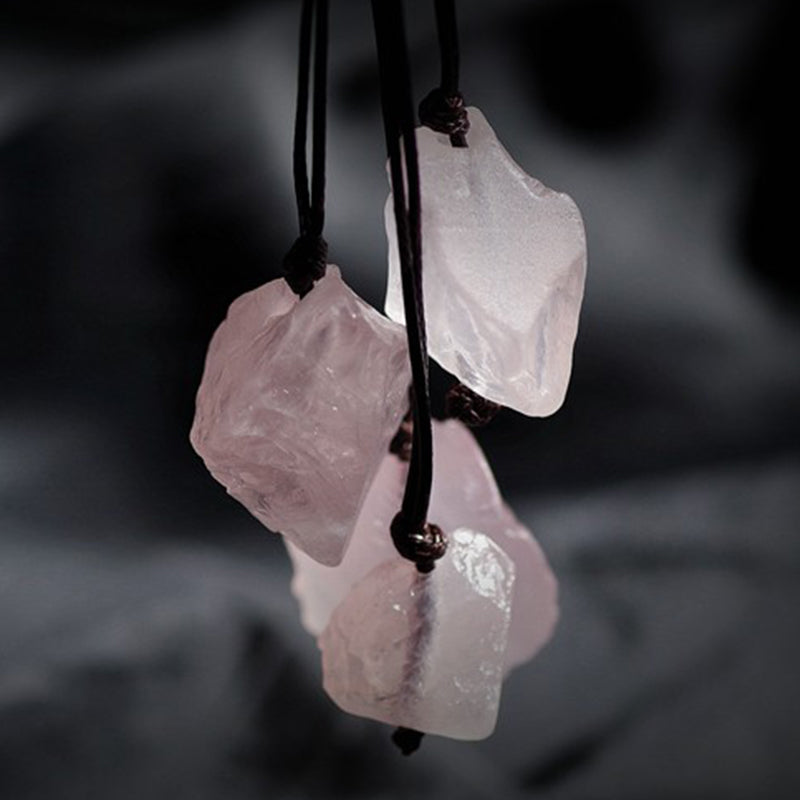 Natural Rose Quartz Gemstone Neclace - image 1