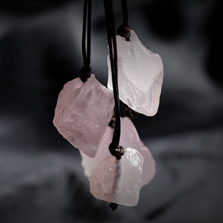 Natural Rose Quartz Gemstone Neclace - image 1