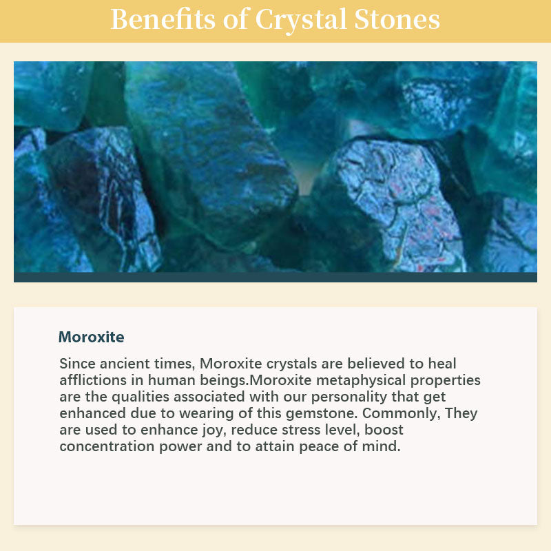 Natural Moroxite Stone Purification Gemstone Bracelet - image 5