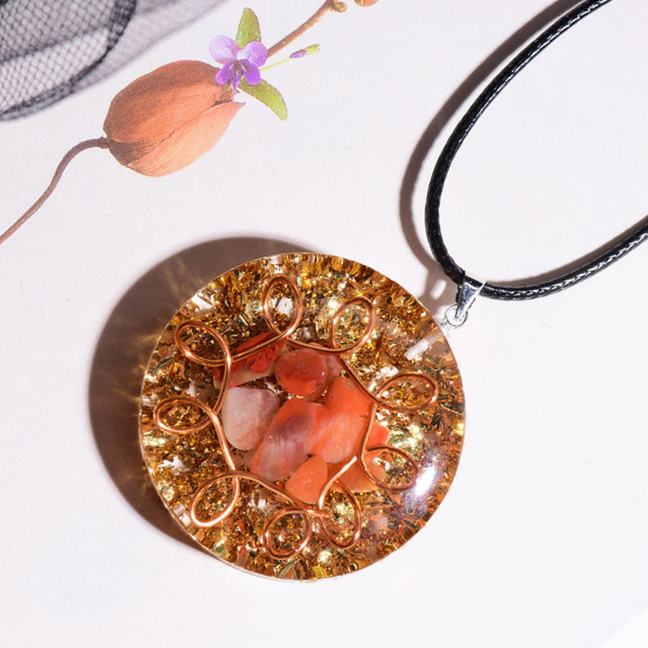 Olivenorma Red Agate Healing Necklace - image 3