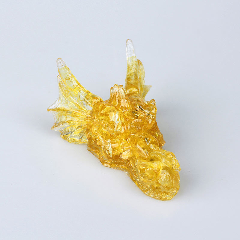 Olivenorma Natural Crystal Dragon Gemstone Decoration  - Citrine - image 12