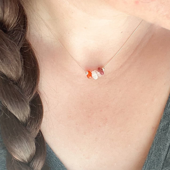 Olivenorma Natural Stone Zodiac Sign Choker Necklace - image 7