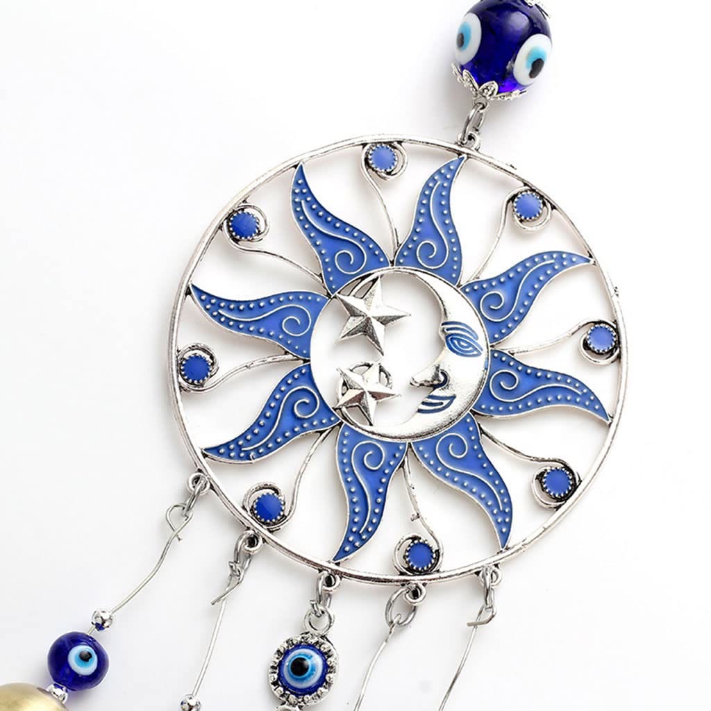 Olivenorma Evil Eye Sun Moon Wind Chime Ornament - image 2