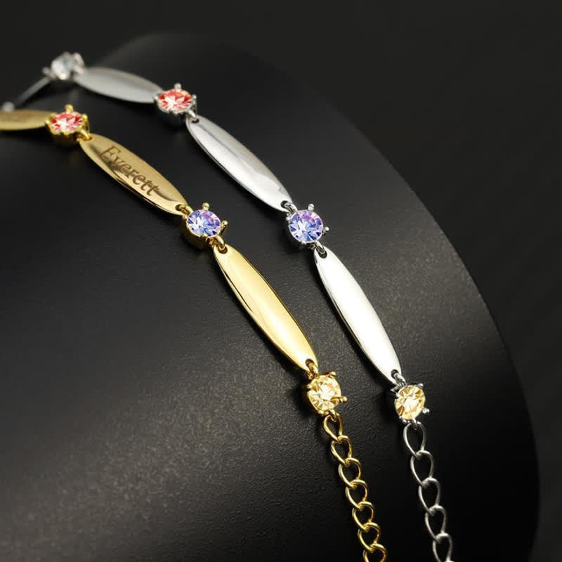 Olivenorma Family Names and Birthstones Bracelet - image 6
