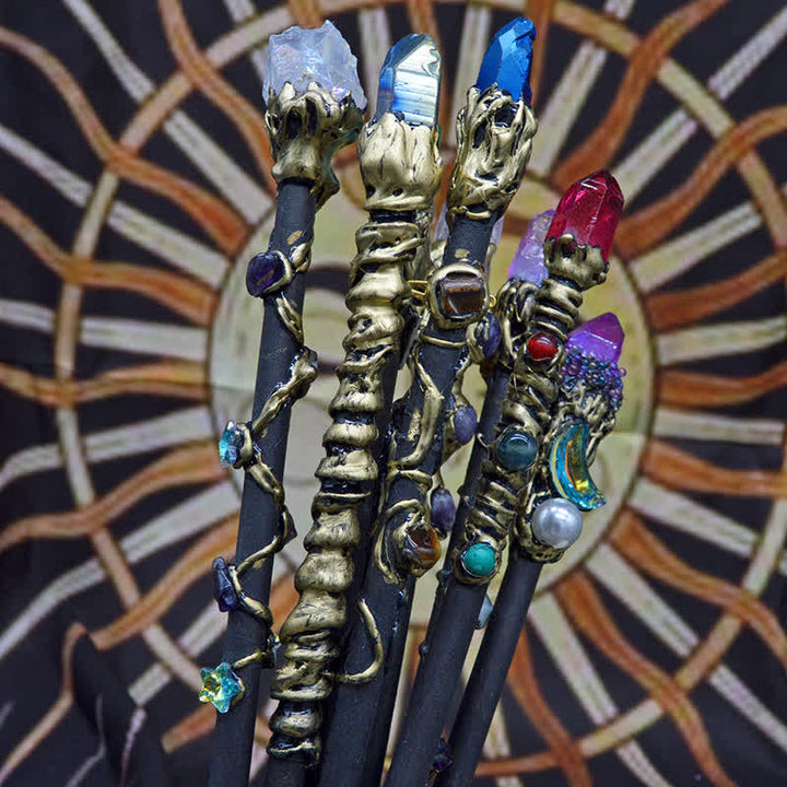 Olivenorma Moon Sun Star Fairy Crystal Wands - image 0