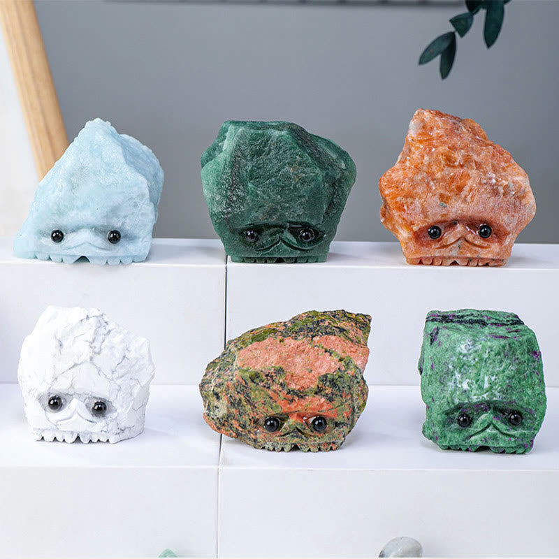 Olivenorma Natural Crystal Rough Stone Elf Hedgehog Gemstone Decoration - image 8