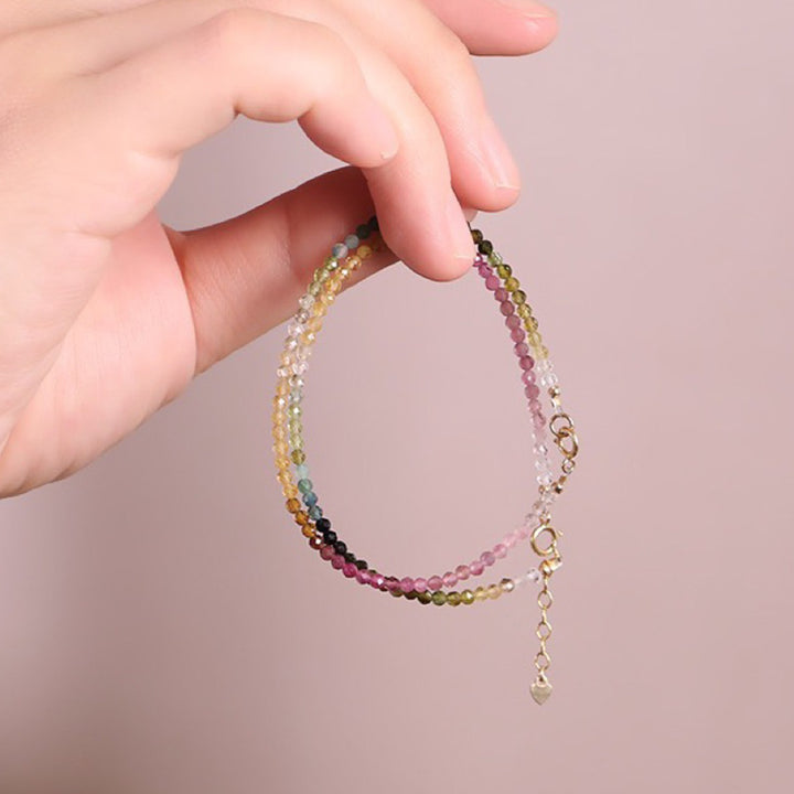 Olivenorma Rainbow After Rain - Citrine with Fluorite Gemstone Bracelet - image 3