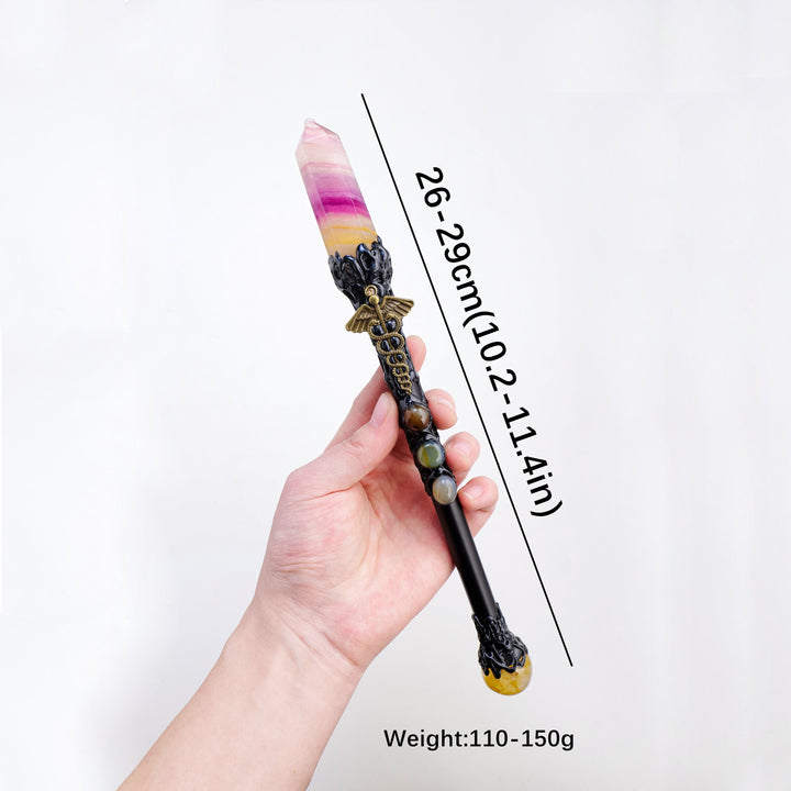 Olivenorma Natural Stone Magic Column Cosplay Halloween Crystal Wands - image 7