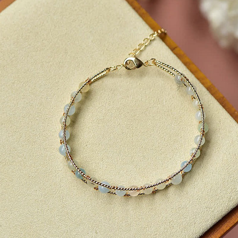 Narural Morganite Gemstone Bracelet - image 3