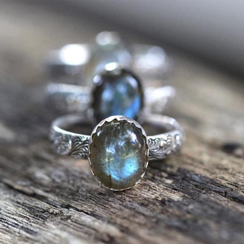 Olivenorma "Gentle Moonlight" - Vintage Moonstone Ring - Moonstone - image 0