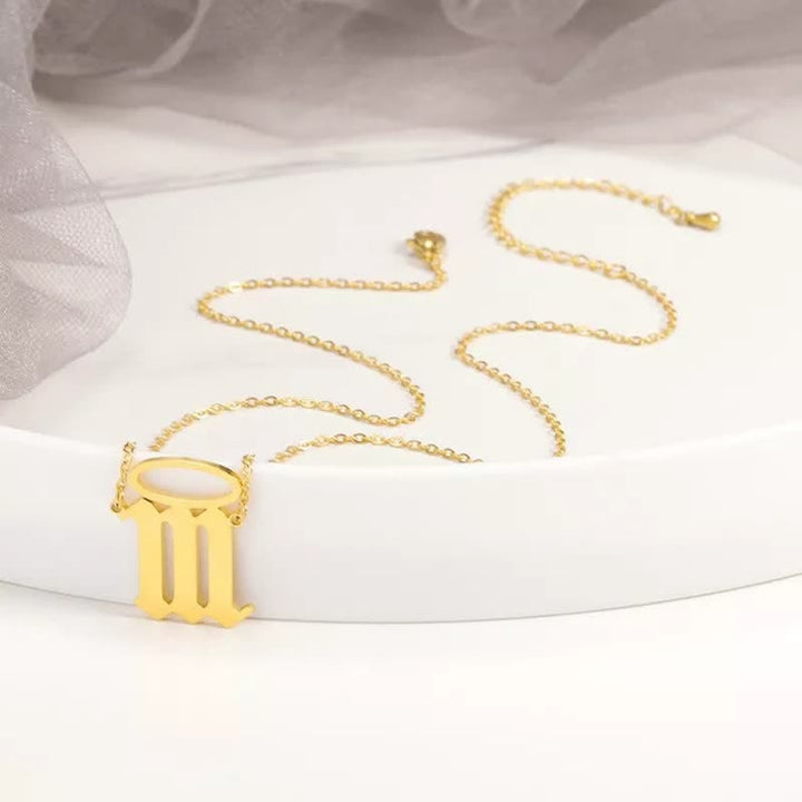 Olivenorma Lucky Angel Number With Angel Aperture Necklace - image 3