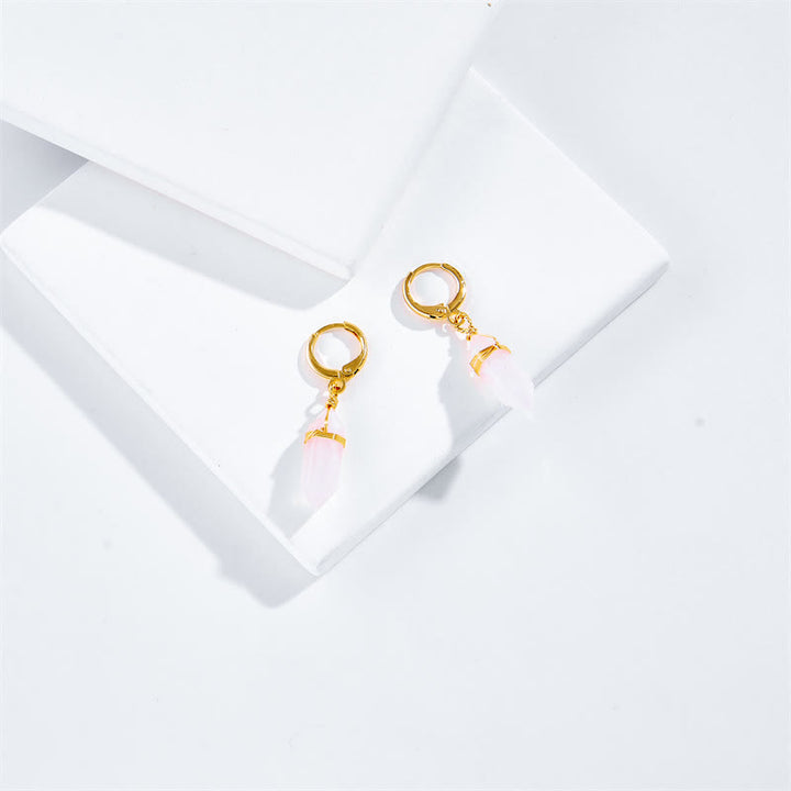 Natural Pink Opal Healing Earrings - image 4