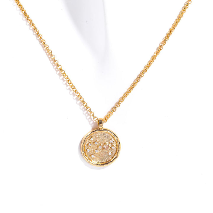 Olivenorma White Zircon Birthstone Zodiac Necklace - Scorpio - image 9