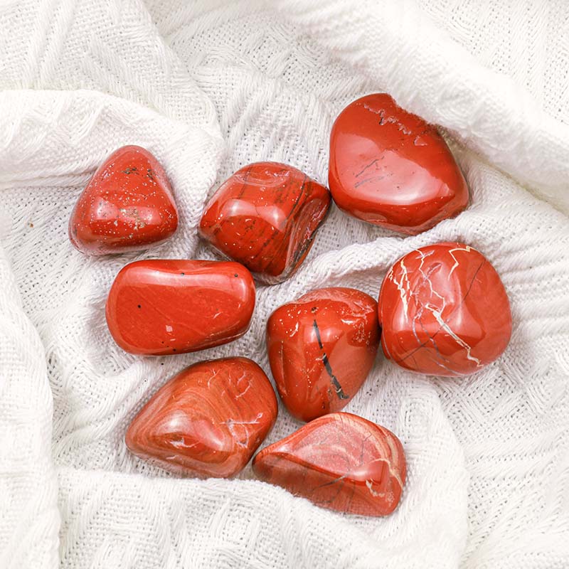 Olivenorma Red Jasper Natural Tumbled Stone Set - image 3