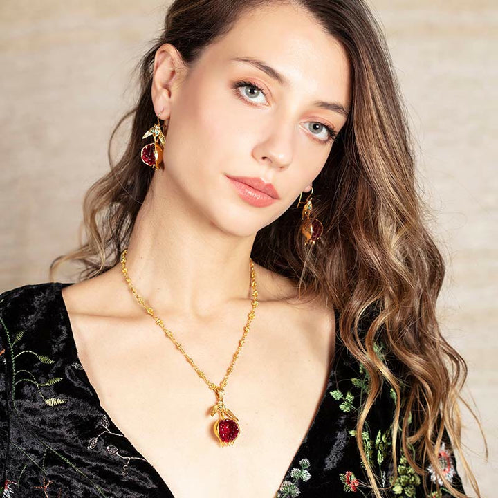 Olivenorma Lucky Pomegranate Seed Fashion Earrings - image 4