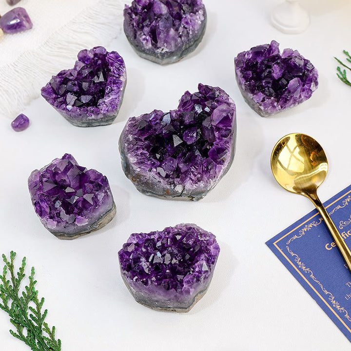 Olivenorma Amethyst Crystal Cluster Natural Stone - image 6