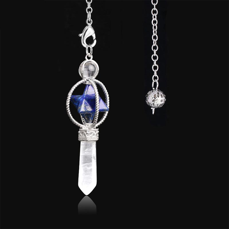 Natural Crystal Stone Pendulum - Lapis Lazuli - image 24