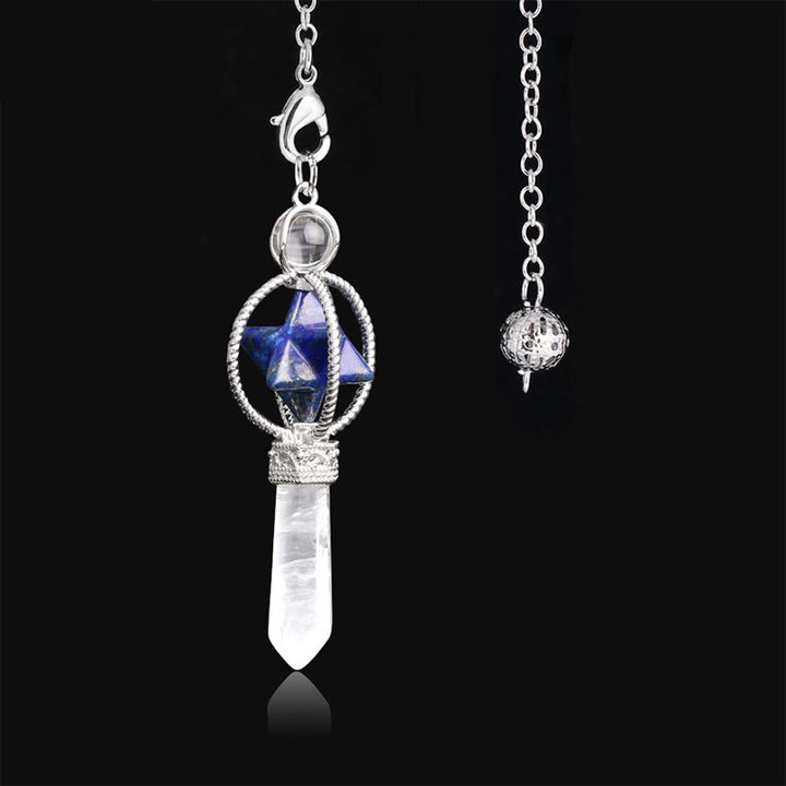 Natural Crystal Stone Pendulum - Lapis Lazuli - image 24