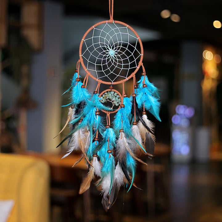 Olivenorma Green Aventurine Tree Of Life Dream Catcher - image 3