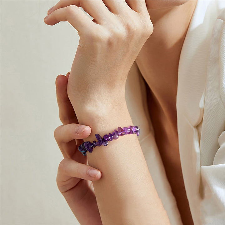 Olivenorma Colorful Natural Irregular Gravel Bracelet - image 32