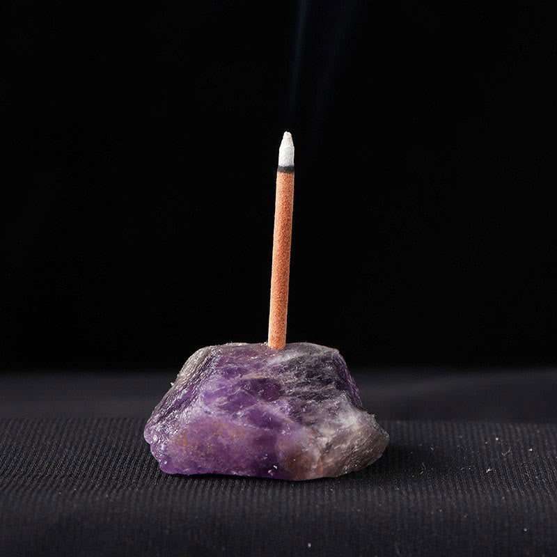 Olivenorma Crystal Raw Stone Incense Stick Holder Gemstone Decoration - image 50