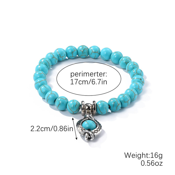 Olivenorma "Eternal Protection" Evil Eye Turquoise Bracelet - Universe - image 16