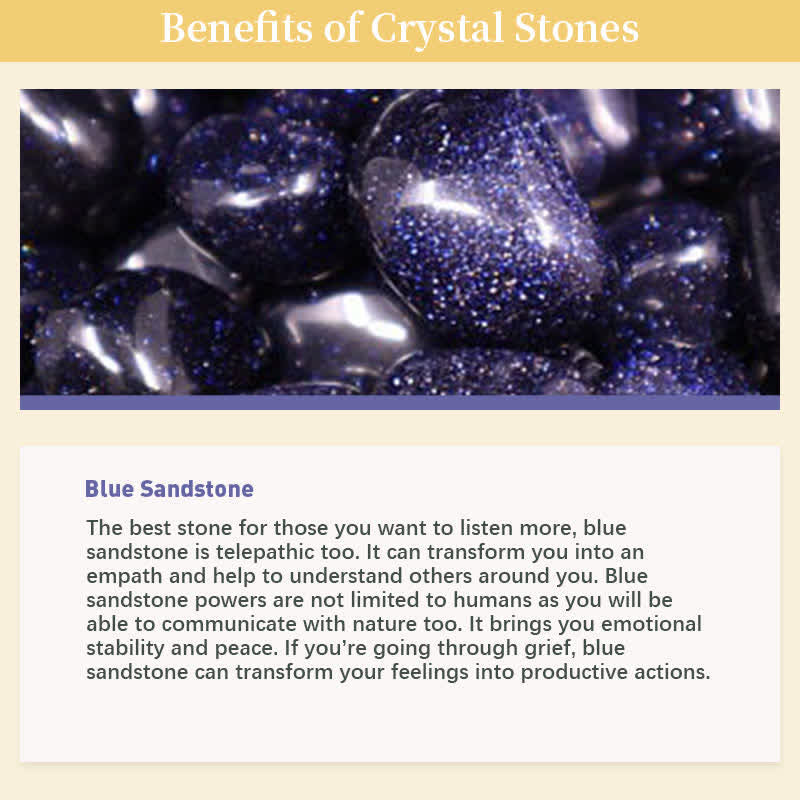 Olivenorma Blue Sandstone Protection Crystal Cube - image 4
