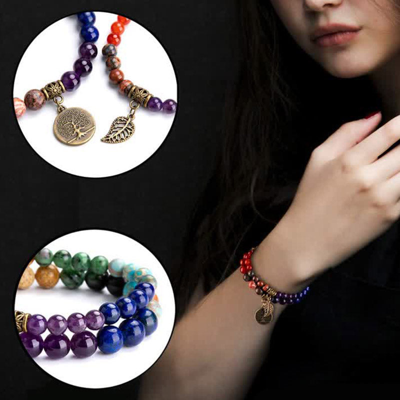 Natural Chakra Tree Of Life Bracelet - image 1