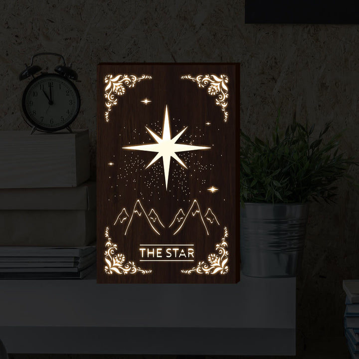 Olivenorma "THE STAR" Wooden Hill Starry Sky Lamp Decoration - image 5