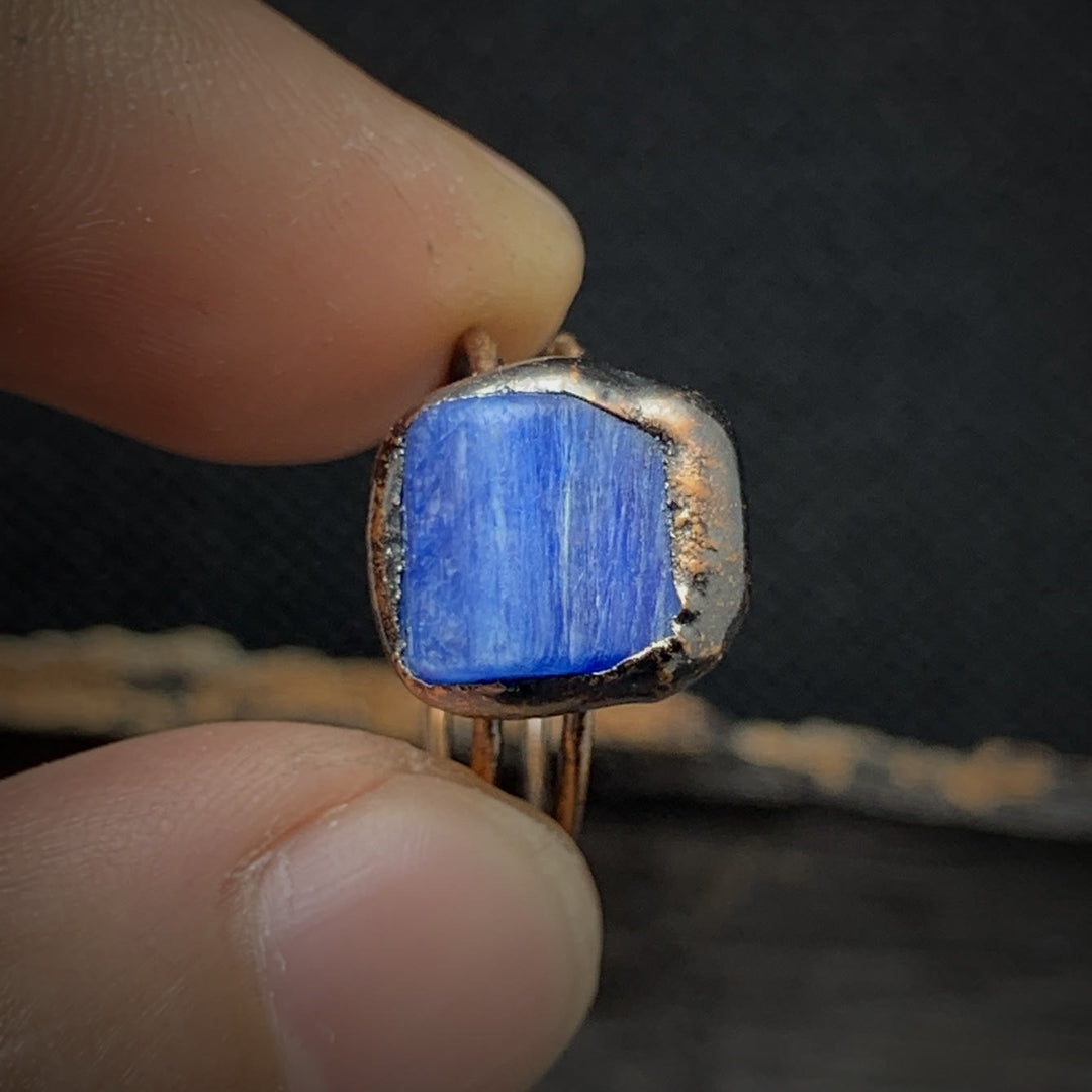Olivenorma Natural Irregular Raw Stone Twelve Birthstone Adjustable Ring - image 57