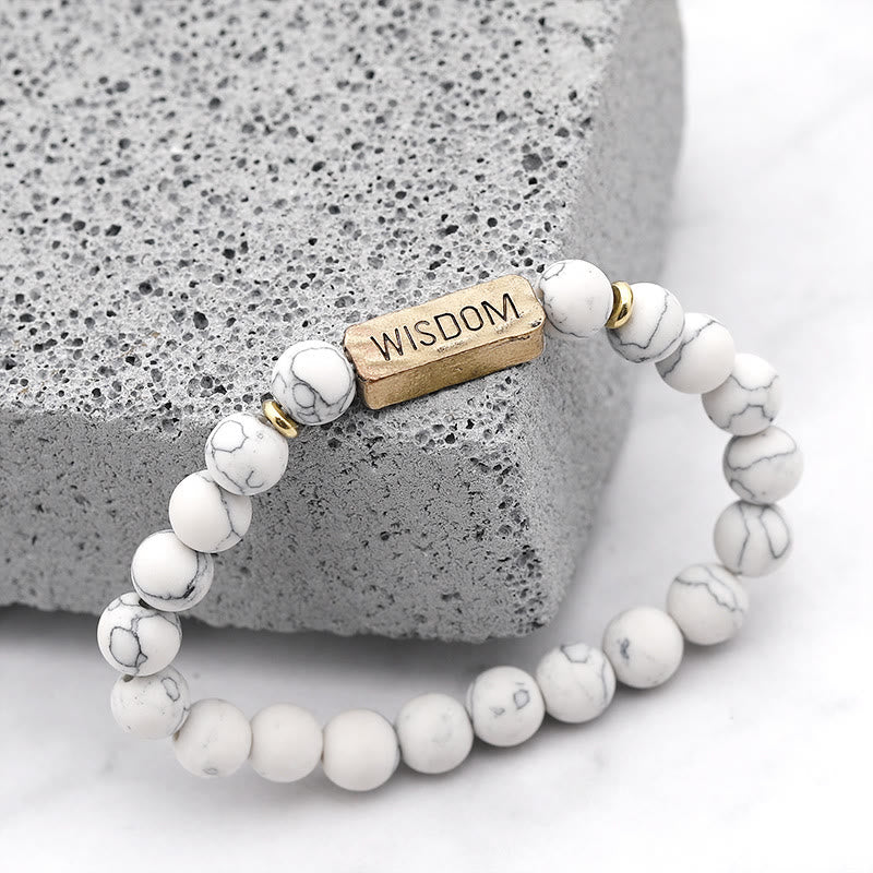 Olivenorma Natural Gemstone Wisdom Engraving Bracelet - image 8