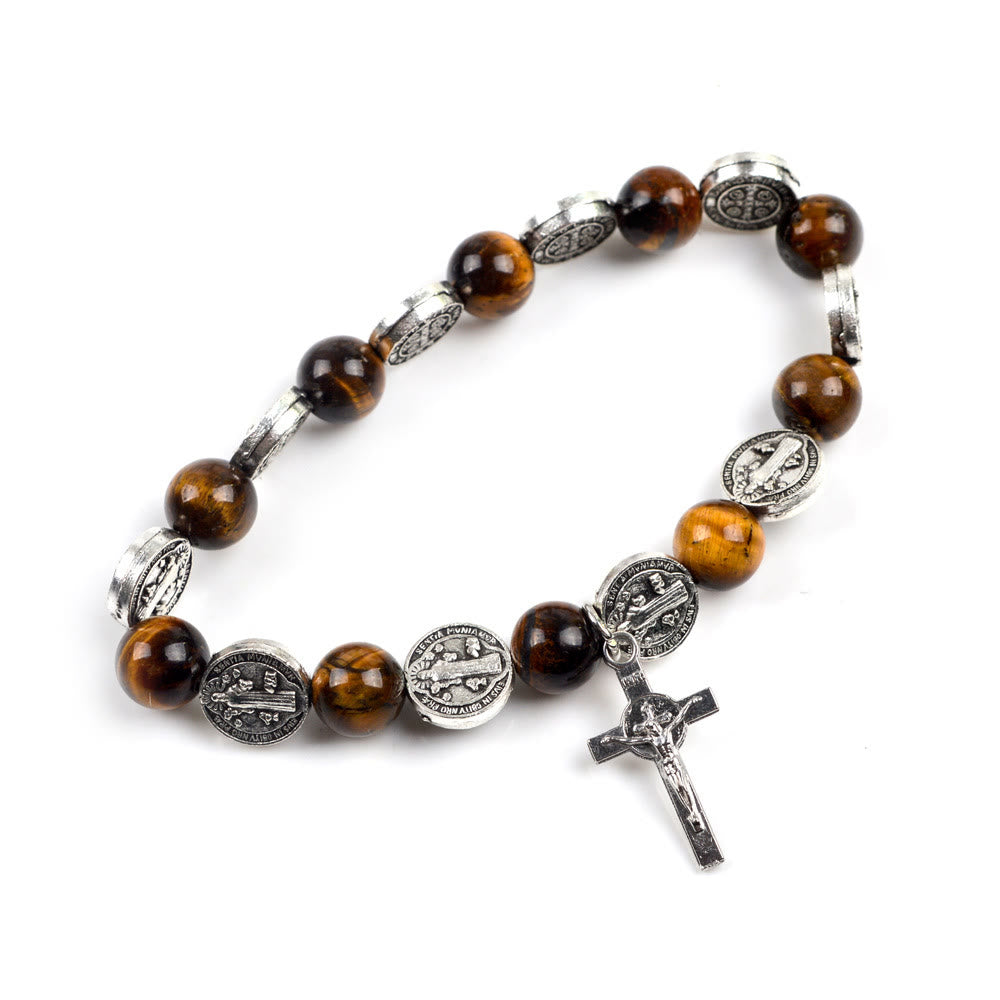 Olivenorma Tiger Eye Rosary Bracelet - image 2