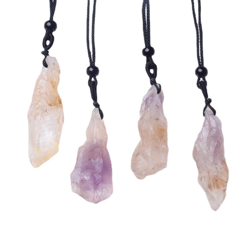 Olivenorma Natural Super Seven Crystal Pendant Necklace - image 1