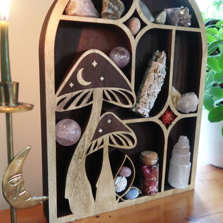 Olivenorma Celestial Mushroom Arch Crystal Shelf - image 3